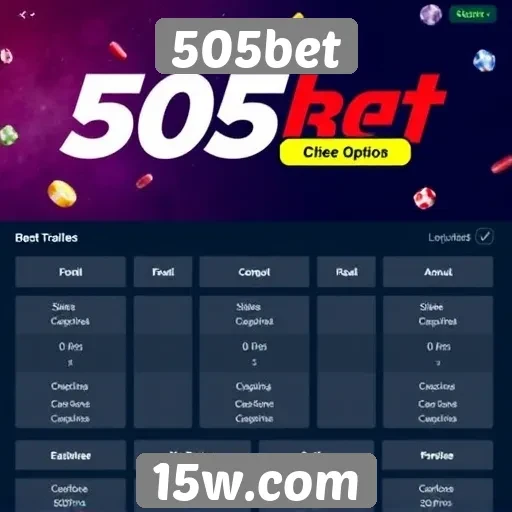Promoções atraentes no site 505bet