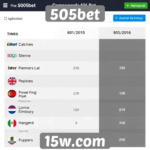 Comparativo entre 505bet e concorrentes no mercado